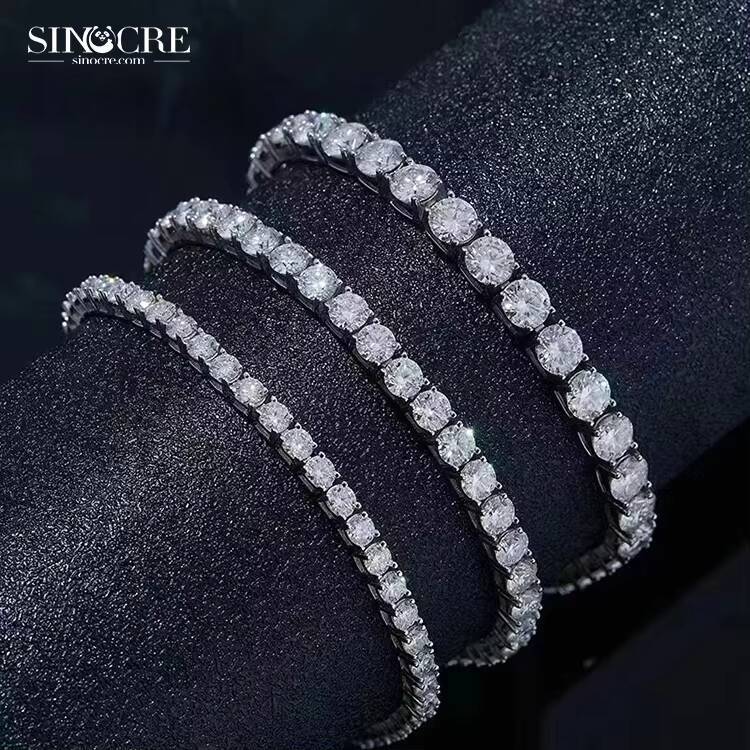 3Mm Tennis Chain Moissanite New Design Sinocre Hiphop Man