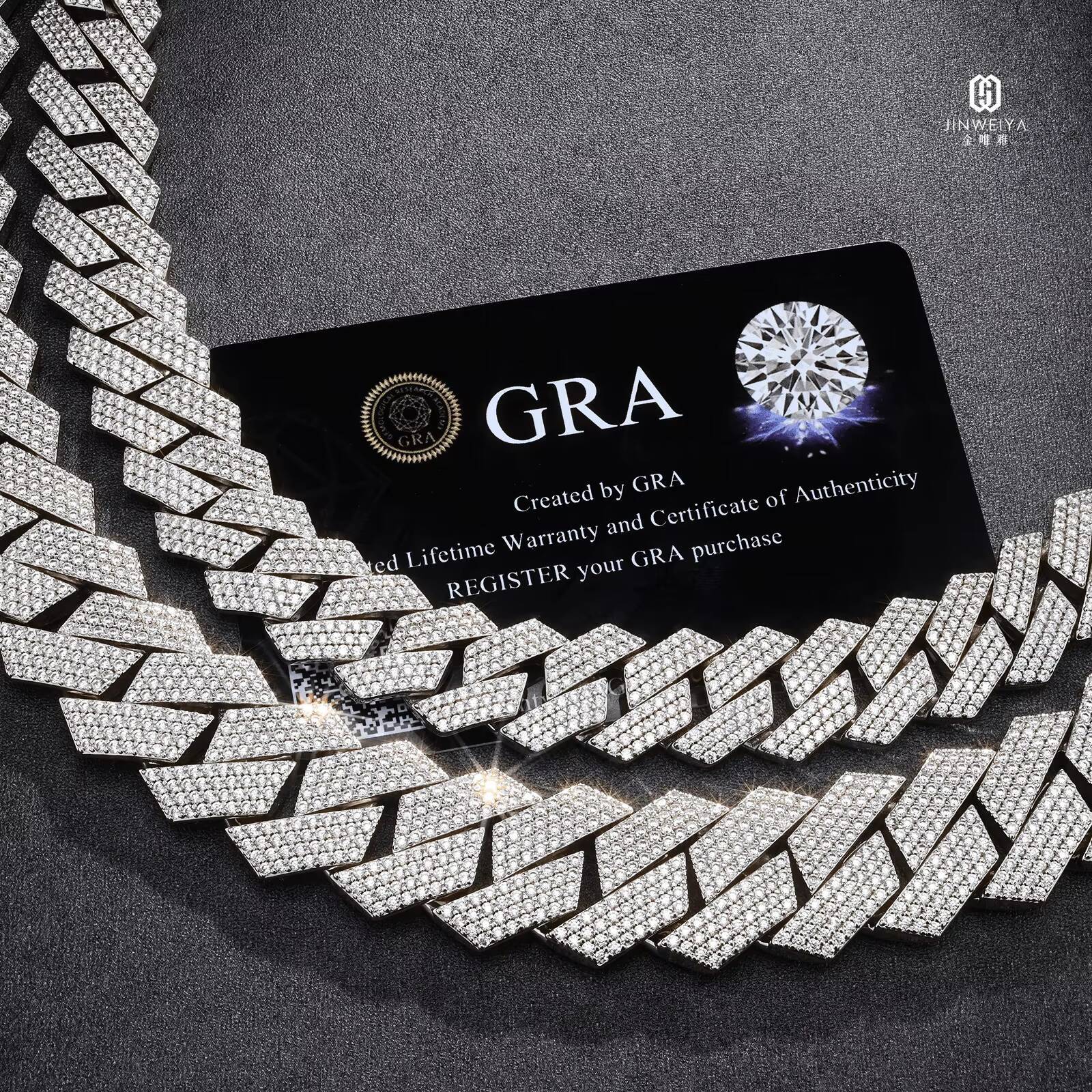 High Jewelry Mens VVS Moissanite Necklace 925 Silver 15mm 18mm Cuban Link Chain Iced Out Style