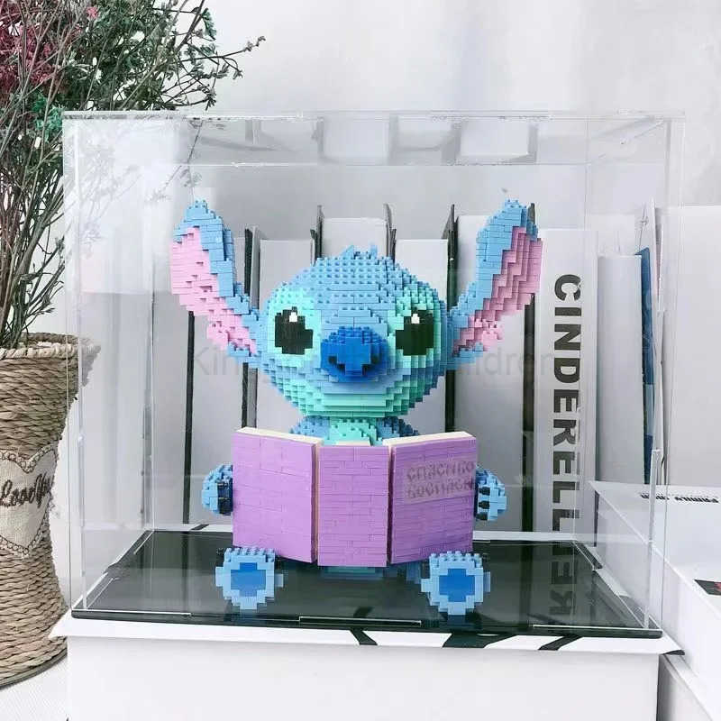 Disney Anime Stitch Building Blocks Angel Scrump Guitar Holding Book Stitch Model Assembled Toys Childrens DIY Mini Brick Figure H250925