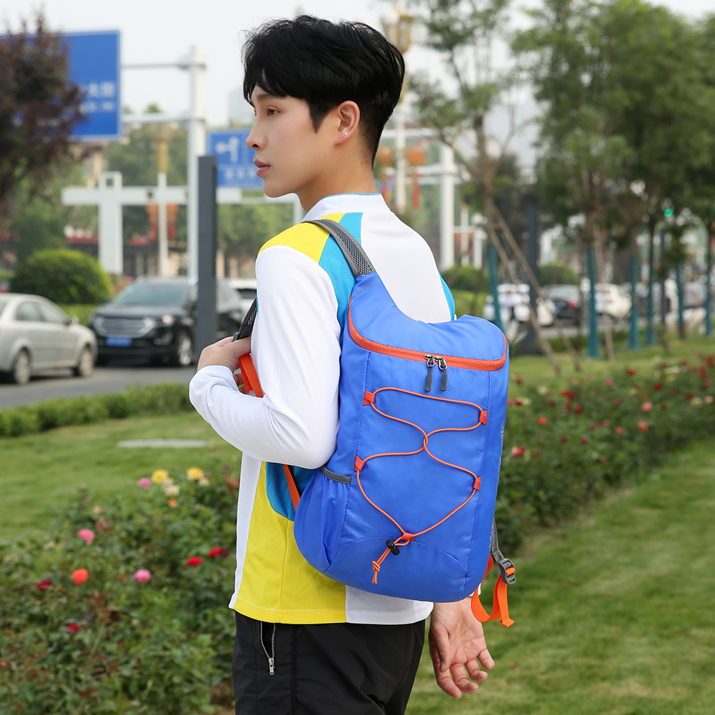Portable Foldable Backpack Ultralight Folding Bag Large Capacity Outdoor Fitness Sports Backpack Colorful Multi-functional Bag