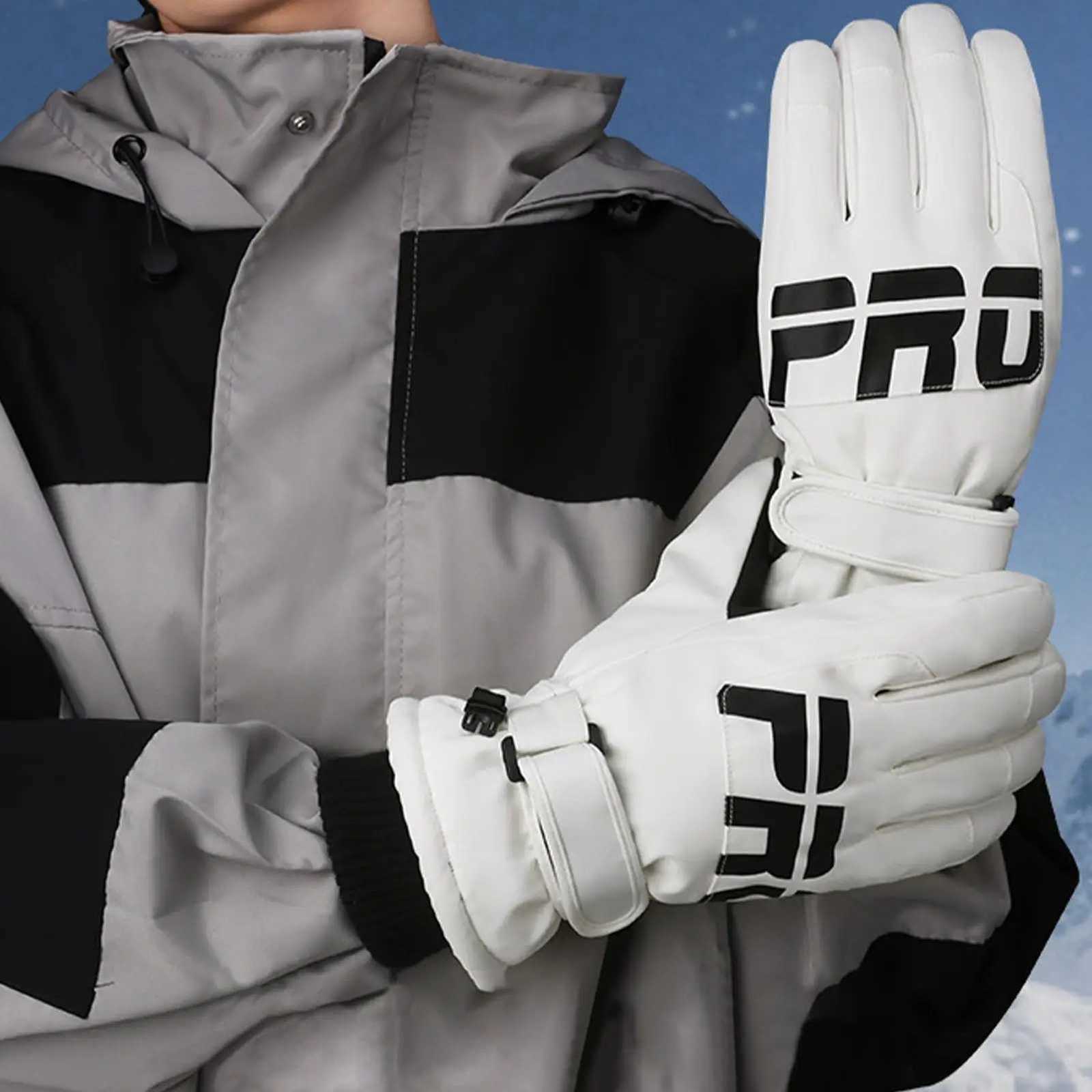 Thickened ski gloves highquality touch screen Waterproof Snow Gloves Nonslip Winter outdoor sports Skiing cycling gloves Z250925