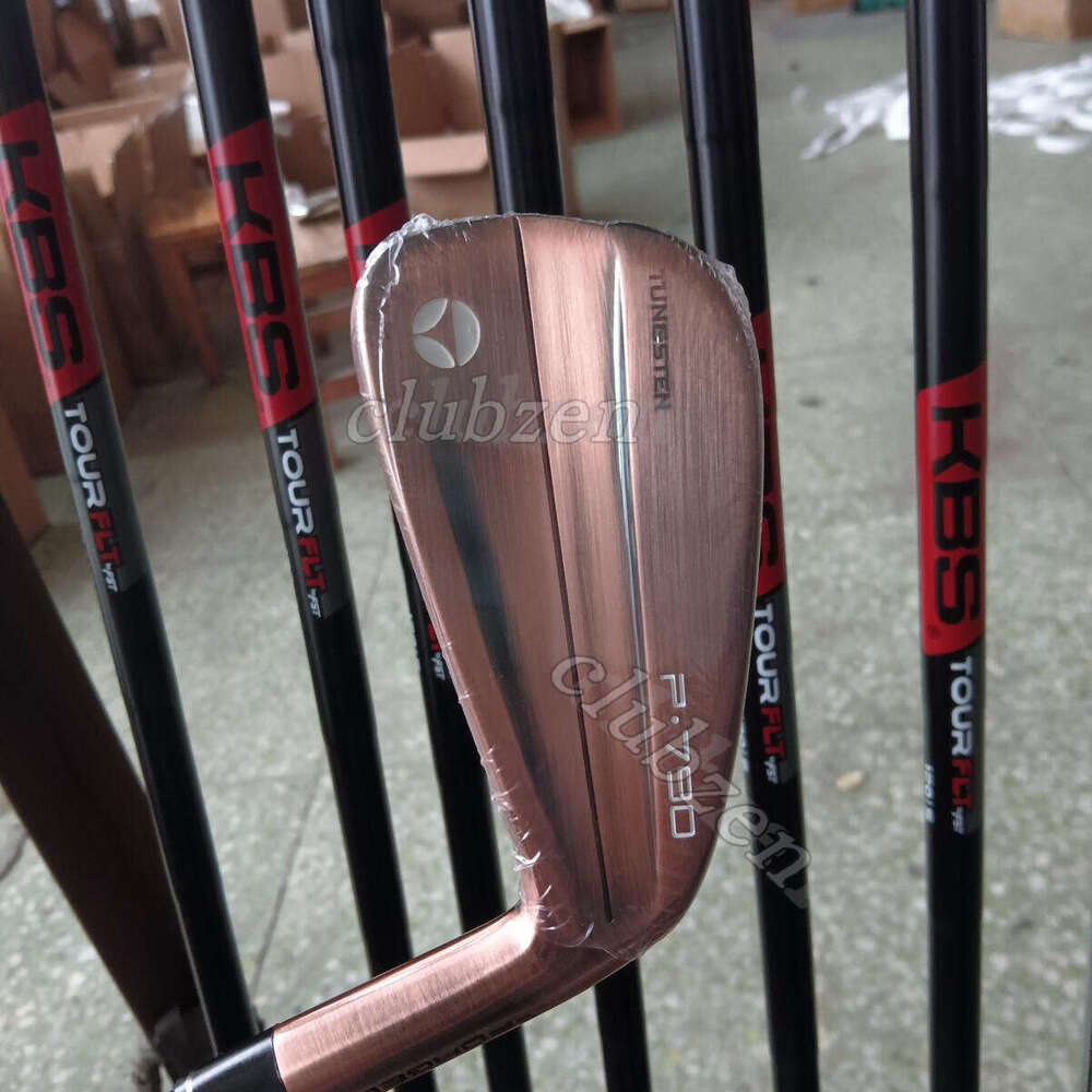 Golf Clubs Irons coppery P790 4-9P-R/S Flex Steel Shaft with Head Cover The 4generations Latest version Brand New Iron MI golfcraft