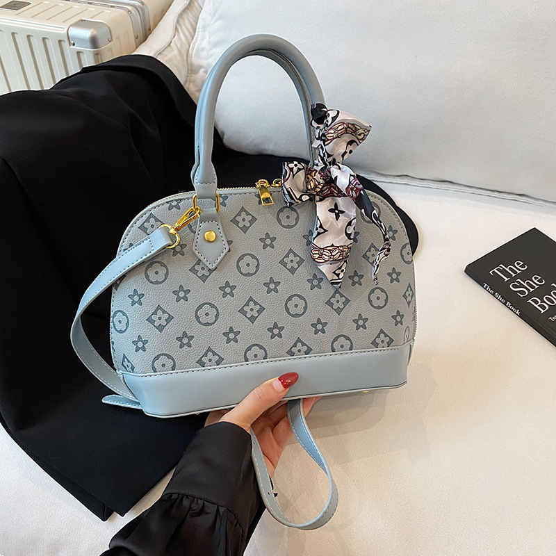 Designer bag free shipping Autumn new fashionable soft surface embossed single shoulder crossbody shell bag for woman