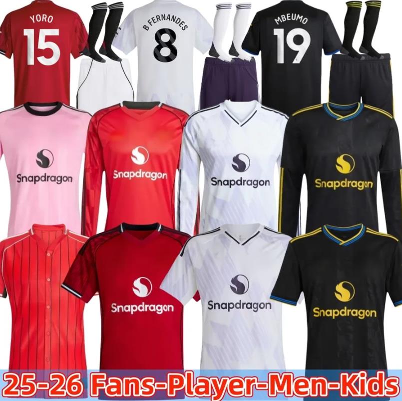 25 26 United Soccer Jerseys CUNHA AMAD MARTINEZ RASHFORD MAINOO CASEMIRO MALACIA 2025 2026 football shirt McTOMINAY MARTIAL B. FERNANDES men kids HOJLUND