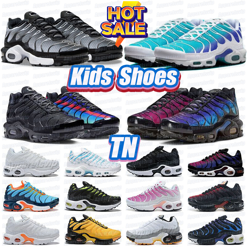 TN Kids Sports Runner Shoes Children sport shoe Boy and Girls Trainers tns plus Sneaker Classic Outdoor Athletic Toddler Chaussure Unity Enfant Sneakers Eur 28-35