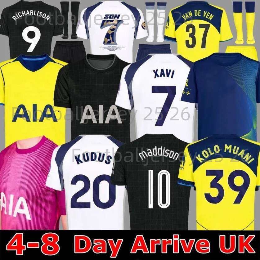 25 26 SON RICHARLISON Soccer Jerseys home AWAY Football shirtSOLANKE WERNER VICARIO KULUSEVSKI 2025 2026 Fans players Men JERSEY year of the tottenaham Jerseys 25 26