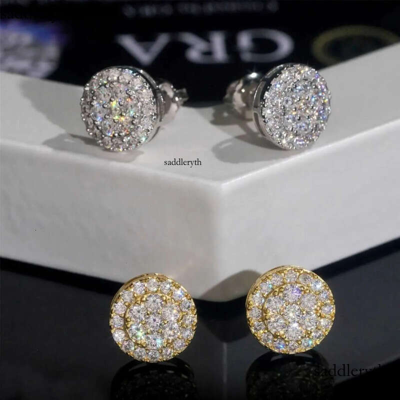 Madonna Fashion Dia Jewelry vvs Moissanite Sterg Sliver Women GRA Certificate Earrings 39