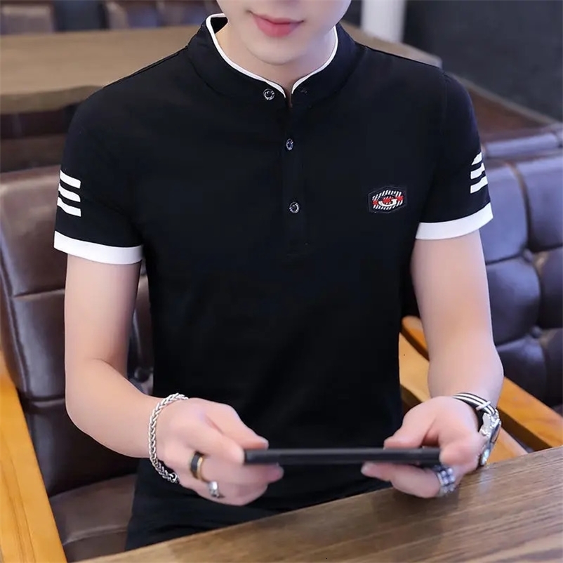 Cotton Polo T Shirt for Men High Quality Short Quarter Sleeve Clothing Summer Man With Collar Tee Shirts Plain Streetwear S Top 240530