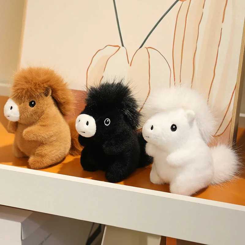 Cute Horse Plush Toys Soft Stuffed Newborn Doll Fluffy Toy Pillow Gifts Funny Game Props PretTY Room Decor C250925