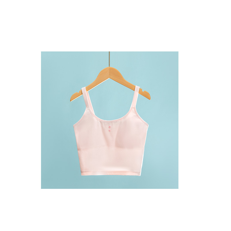 Girls' Underwear Developmental Stage Thin-Strap Teenage Bra Pure Cotton Tank Top Developmental Stage Elementary hot-sale products for girls