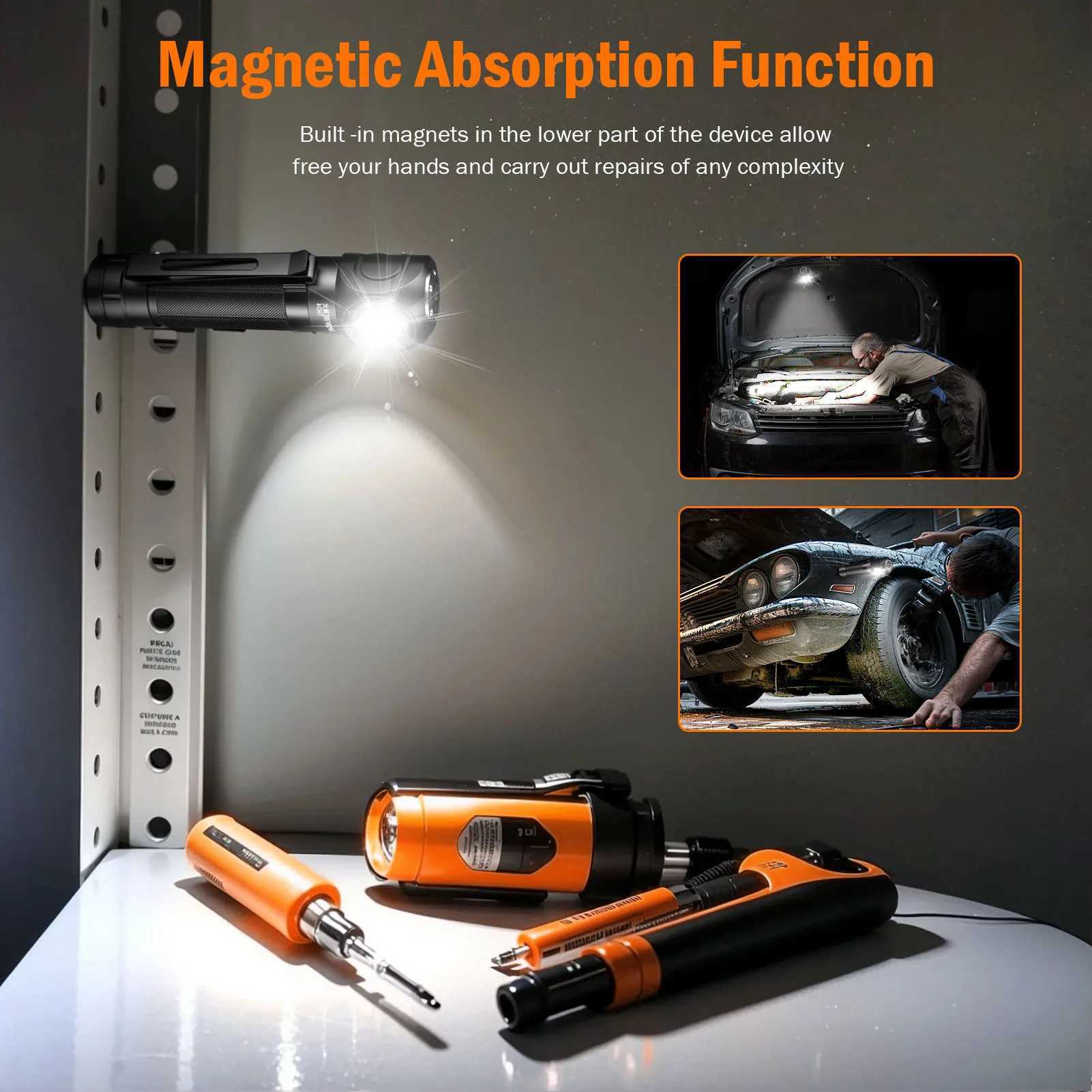 2025 Headlamp Super Bright 1200lm Upgraded version Headlight SUPERFIRE USB C Rechargeable 90 with Magnet Tail Head Flashlight J250925