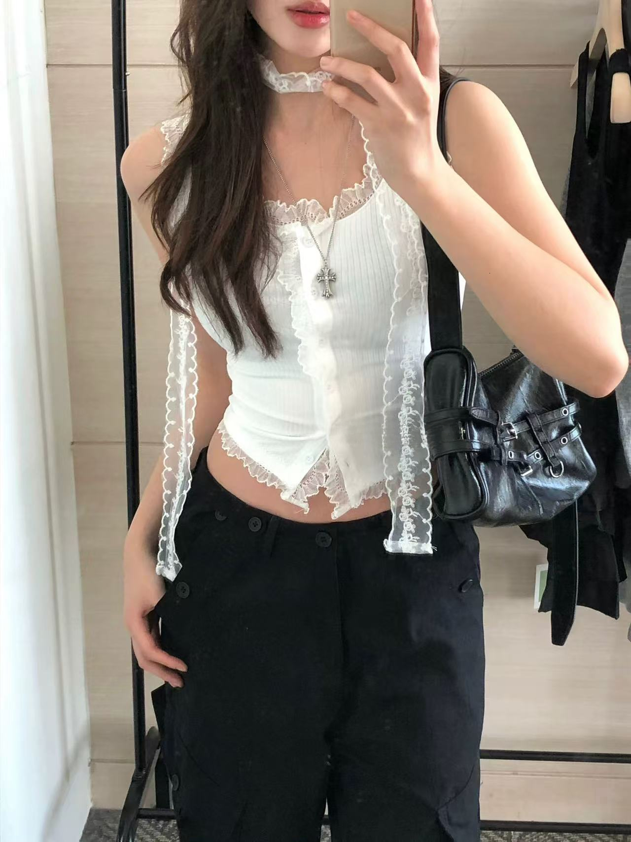 2025 autumn and winter new Korean bag style niche design large capacity motorcycle bag Y2K retro spicy girl belt buckle shoulder bag designer bag