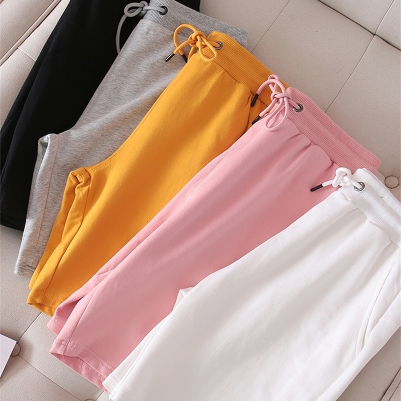 Men's Shorts Summer breathable cotton sweatshirt Men's sweatshirt Fashion solid brushed waist Loose gym casual shorts 230408