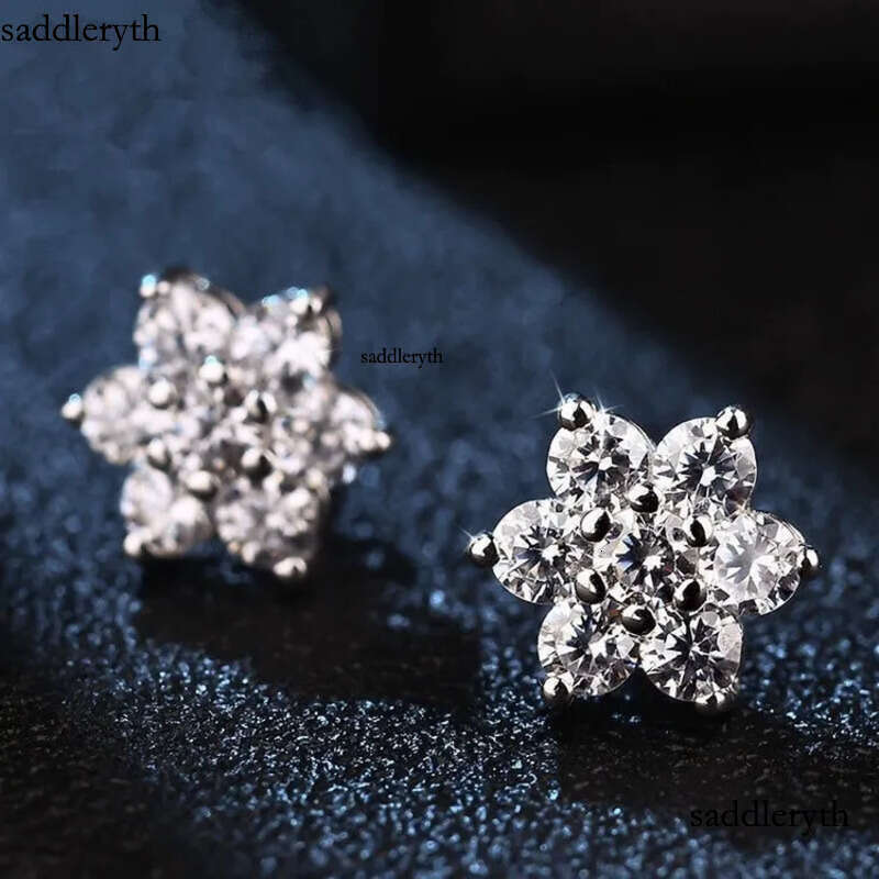 14k Trendy Girl Jewelry Gold Plated wer Stud Earring Women for Parties and Gifts Lab Grown Dia CVD HPHT IGI 08