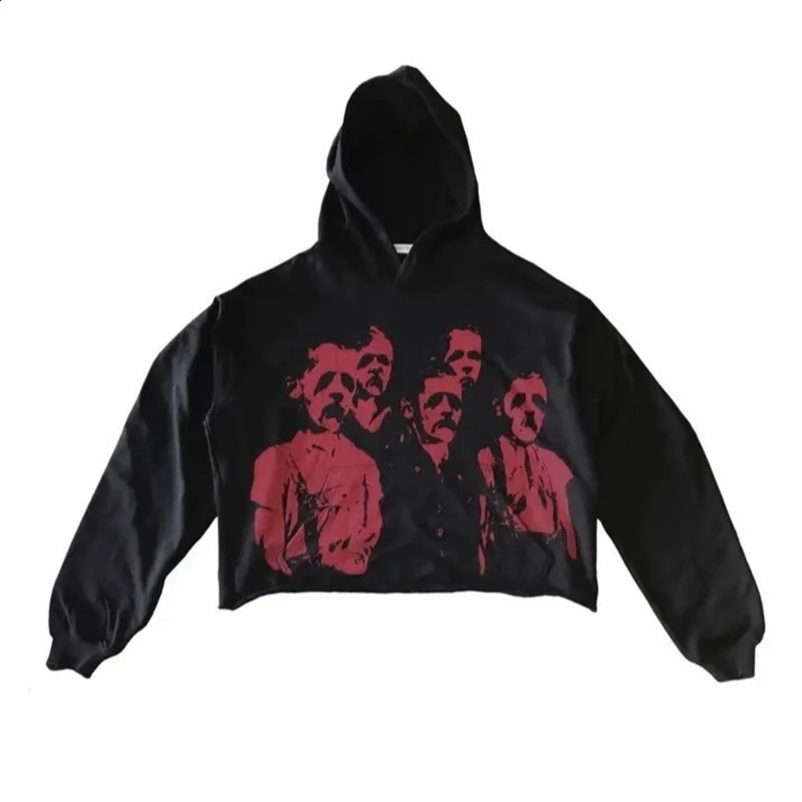 Streetwear Trends Oversized Pullover Jackets Men Women Harajuku Character Graphic Print Hoodies Gothic Sweatshirts Y2K Clothes 250225