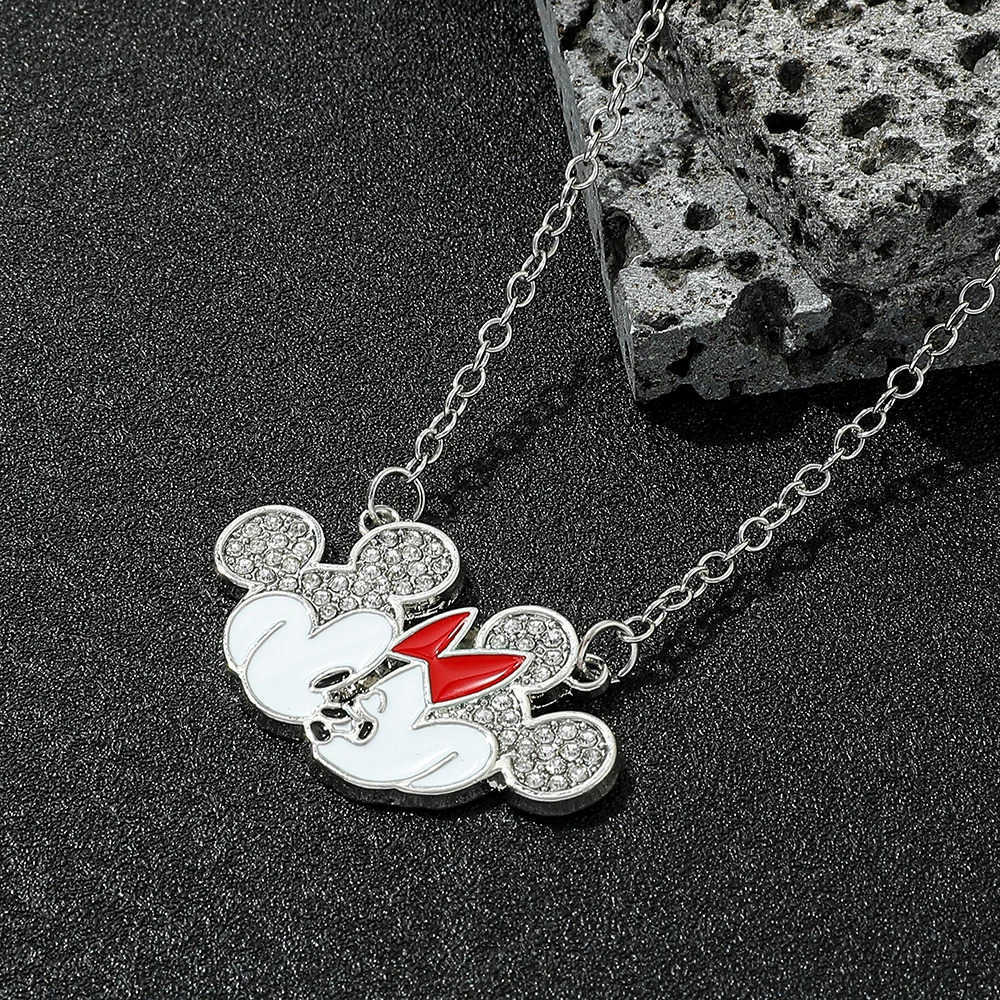 Disney Mickey Minnie Mouse Cute Necklace for Kids Adults Anime Fashion Jewelry Charm Pendant Accessory Birthday Gift H250925