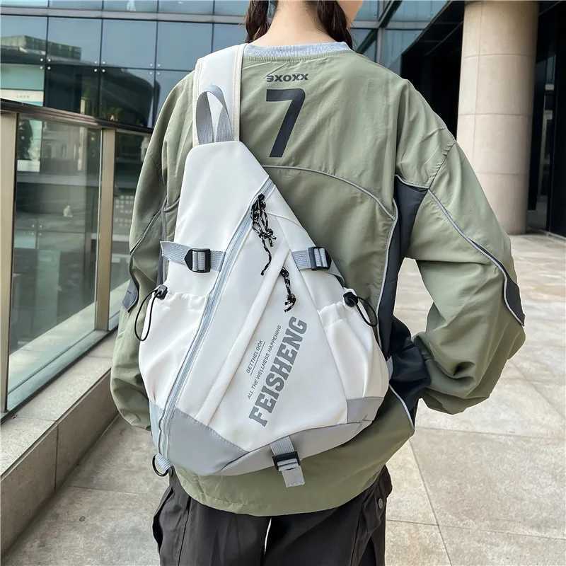 New Y2k Portable Light Nylon Crossbody Bag Trendy Rucksack Travel Shoulder Bag Casual knapsack Outdoor Sports Unisex Chest Packs Z250918