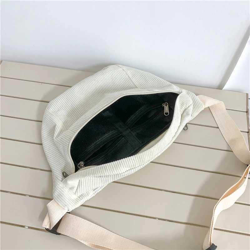 Fashion Corduroy Waist Bag Casual Lady Waist packs Phone Pack Large capacity Unisex Crossbody Chest Bags Street Hip hop Belt Bag Z250918