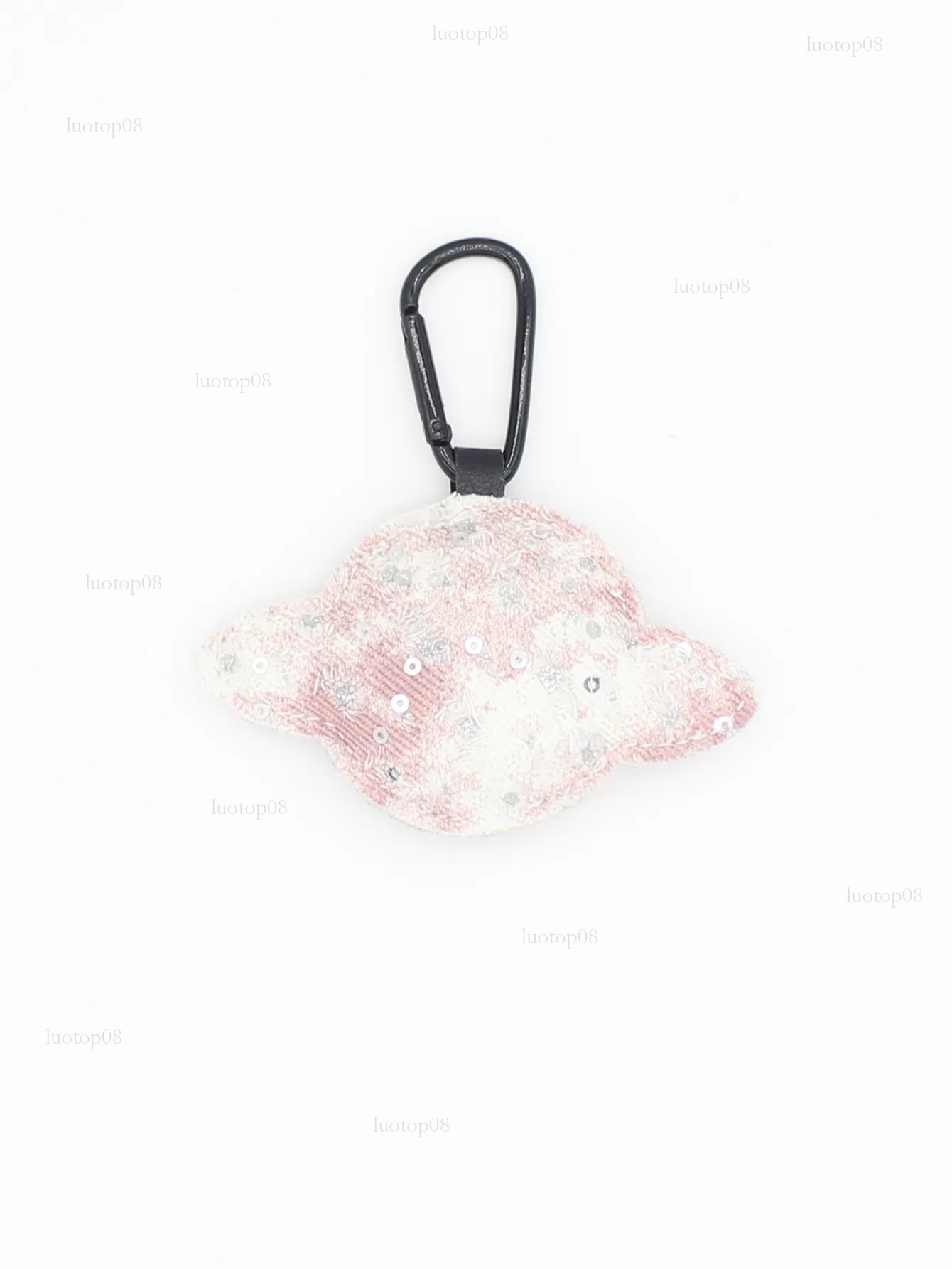 key chain designer new denim plaid sequin small planet shape fabric bag pendant creative accessories keychain wallet