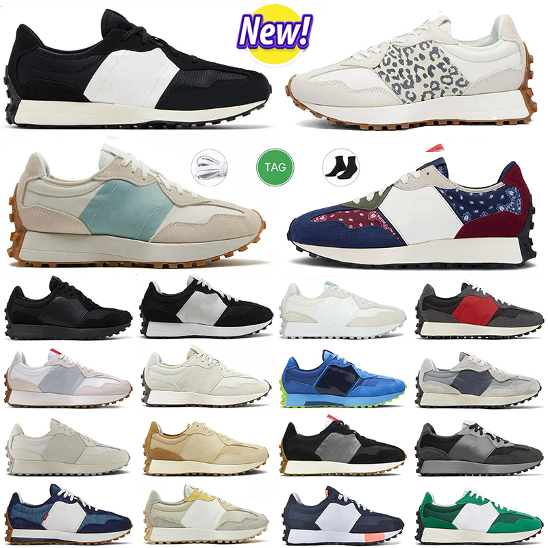 327 Running Shoes For Mens Womens Designer 327s Trainers Luxury Leopard Sea Salt Suede Oxford Beige Black White Grey Outdoors Jogging Sports preferred Size 36-45