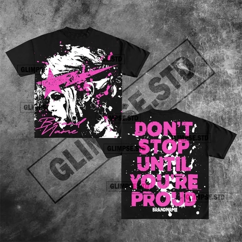 American graphic t shirts for women and men Oversized Y2k Tops Korean Goth T shirt Couples vintage Sweatshirt women clothes 240703