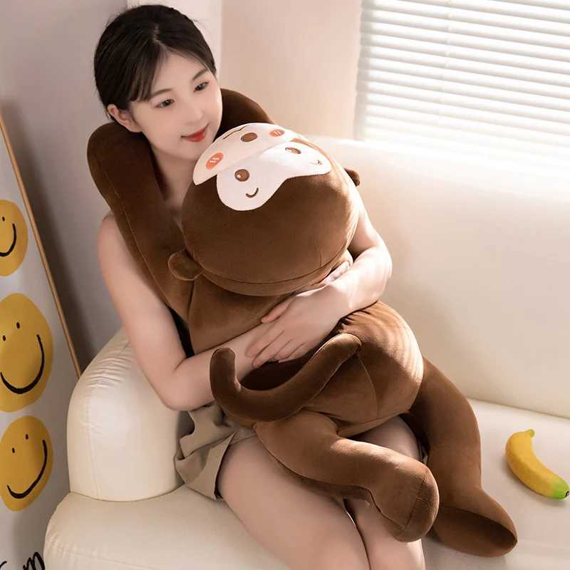 Creative High Quality Long Arms Monkey Plush Doll Pillow Warm Hug Brown Banana Monkey Plush Toy For Boys And Girls Appease Toy C250925