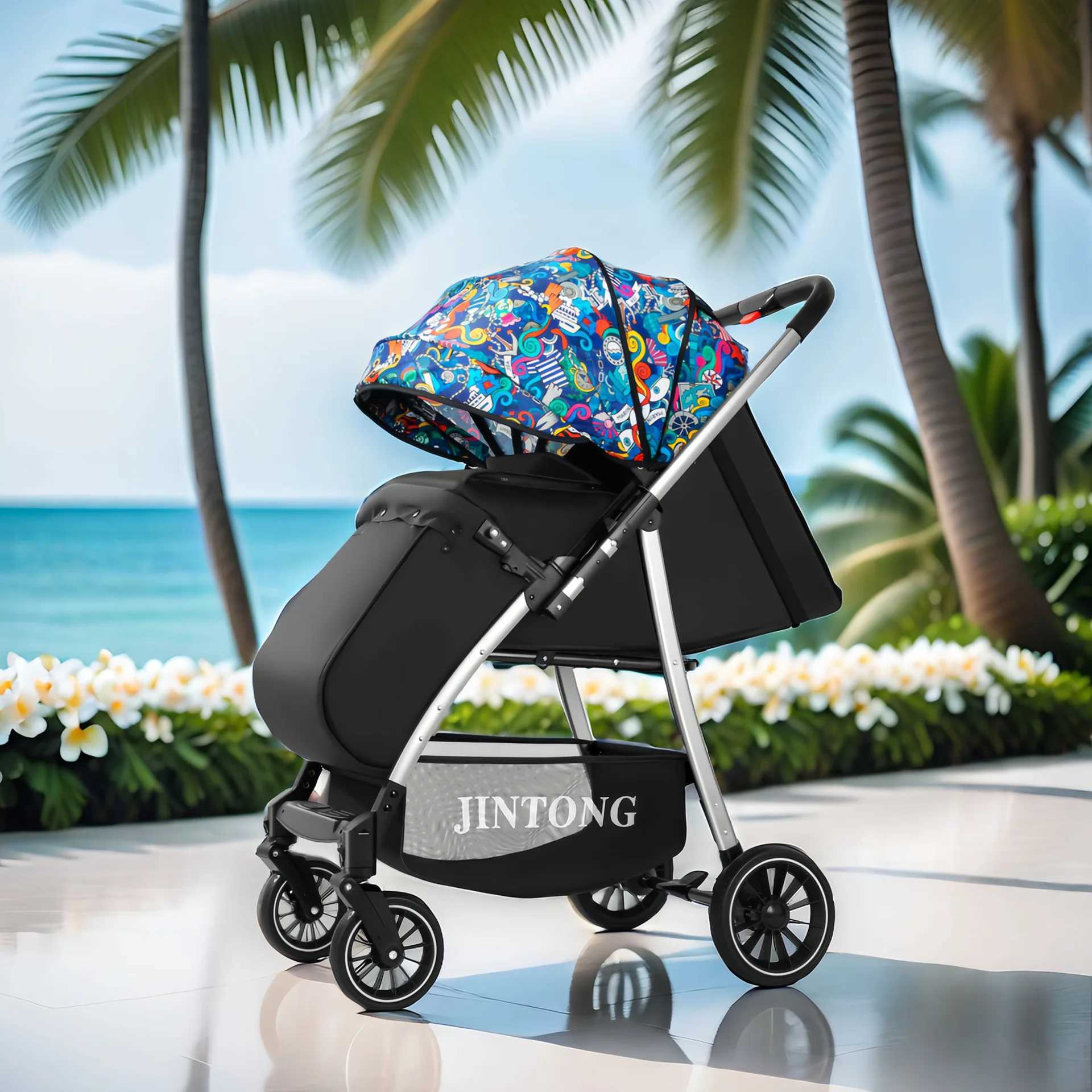 Lightweight Baby Stroller Can be Seated and Laid Down OneButton Folding TwoWay Promotion of 03 Years Old Baby Stroller Z250924