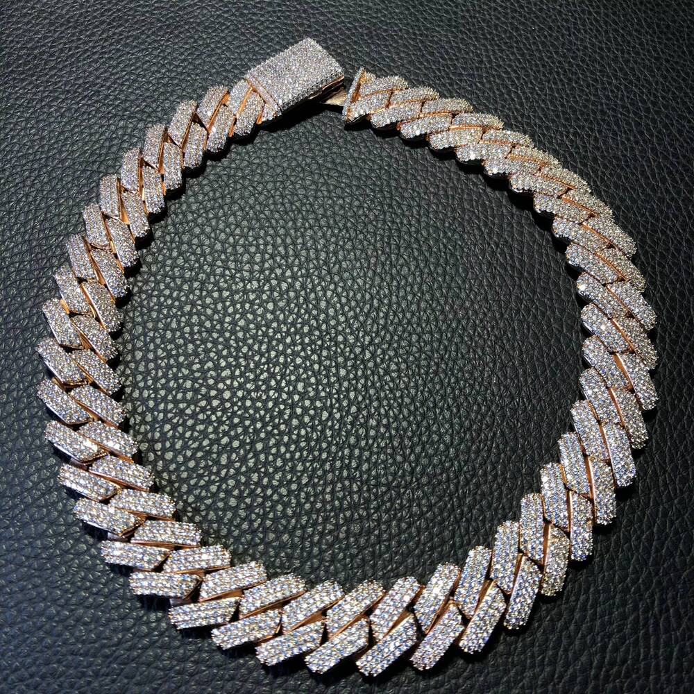 Iced Out Cuban Link Chain Hip Hop Jewelry