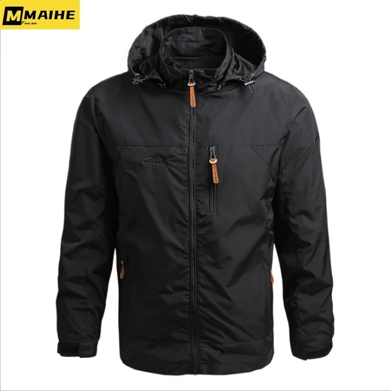 Gorpcore Jacket Mens Military Tactical Hunting Jacket Mens Autumn Casual Waterproof Windbreaker Mens Coat Pocket Work Clothes 240809
