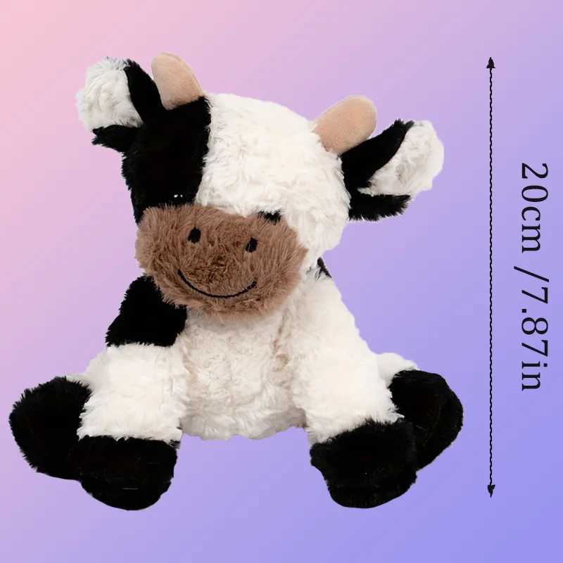 4Colors Sitting Strawberry Cow Soft Stuffed Animals Cow Throw Pillow Childrens Playmate Sleeping Pillow Birthday Gift for Girls C250925