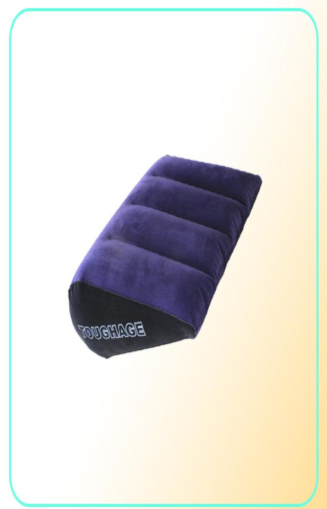 Inflatable Sex Pillow Furniture Body Support Pads Triangle Love Position Use Air Blow Cushion Couple Bedding Pillows231q7559697