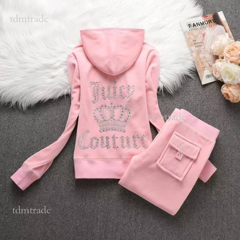 Juicy Tracksuit Pants Juicy Cotoure Tracksuit 2025 Velour Spring And Autumn Sportswear Two Piece Fashion Suit S3xl Veet Women Fallow Juicy Coutures Tracksuit 3db