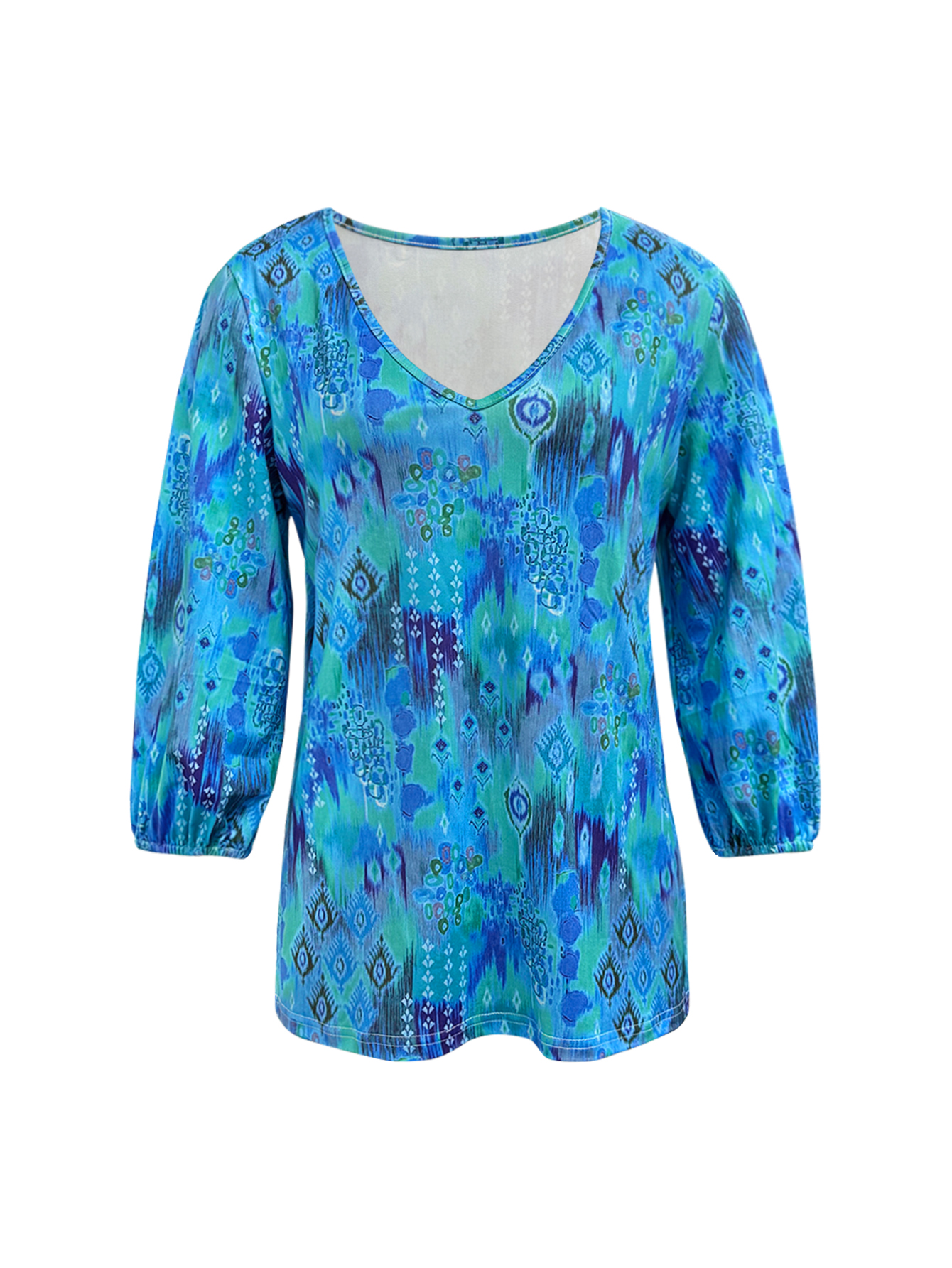 Womens Casual Long Sleeves Cotton Blend Pullover - Fall Collection --CF40136