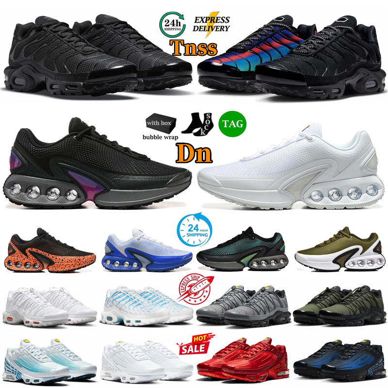 With Box Dn Plus Designer Running Shoes Men Women Tnss Toggle tn3 Utility Triple White Red Black Metallic Silver Grey Blue Athletic Trainers Outdoor Sports Sneakers