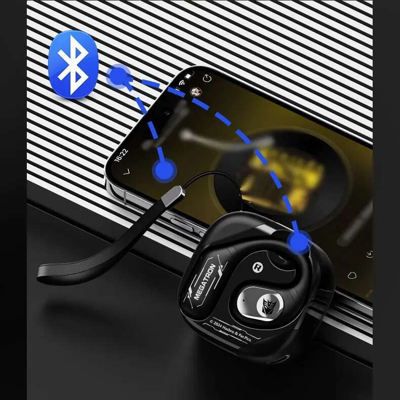 DHgargets TRANSFORMERS TF-T18 Wireless Ear Hook Headphones - HIFI Stereo Sound, Sport Earbuds, Long Endurance, Ideal Gift for Fans & Athletes