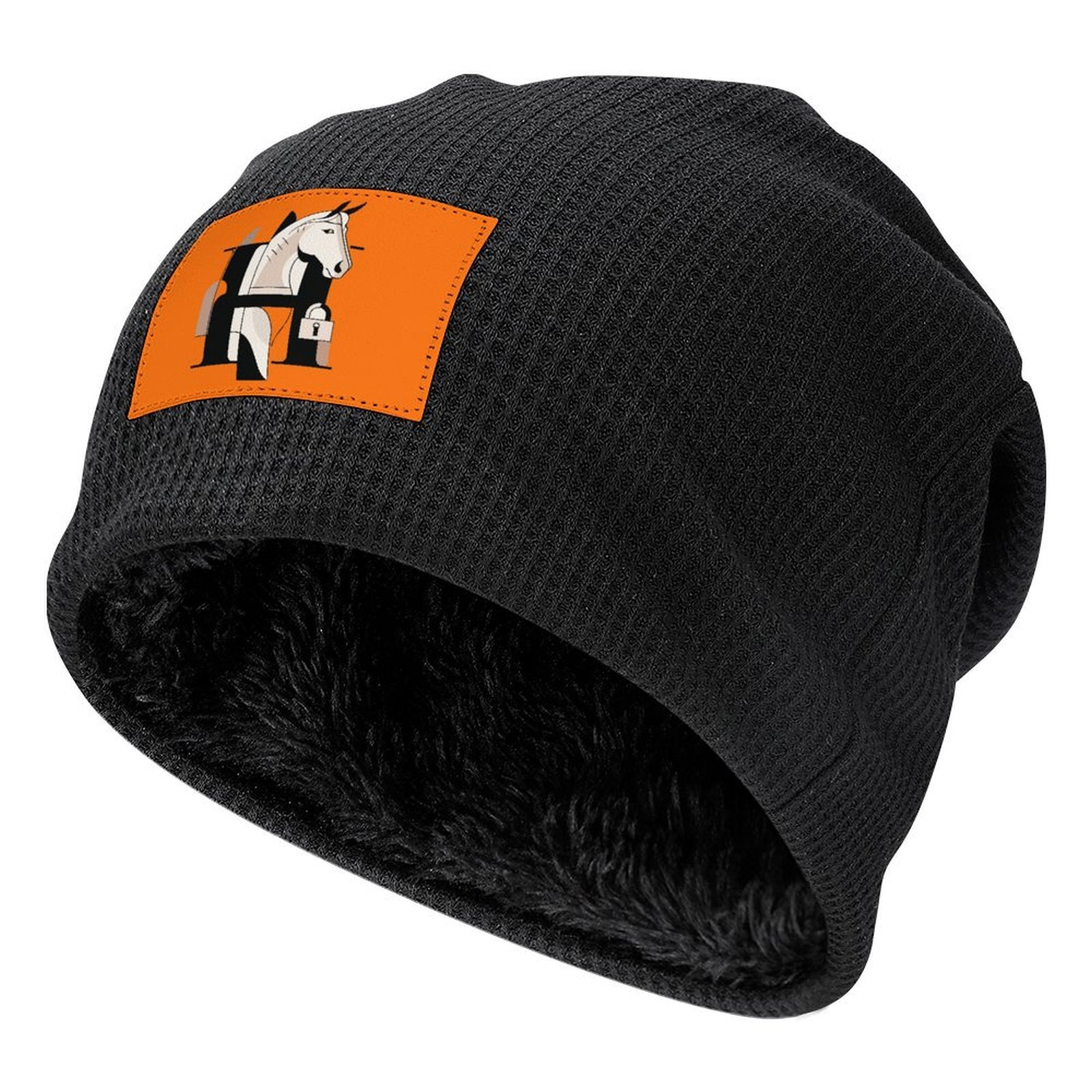 H Designer beanie hat Orange beanie bonnet winter hat beanie luxury mens womens beanie winter skull cap bobble hat polo beanie