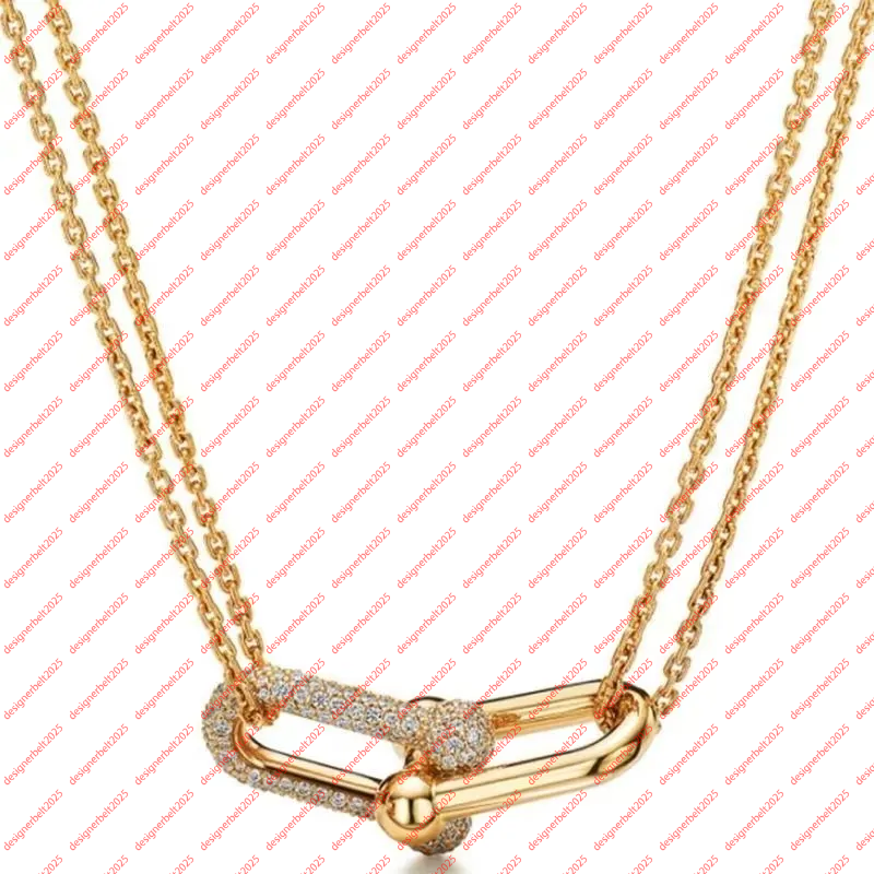 Women's designer necklace luxurious jewelry necklace fashionable women's necklace high-quality brass necklace women's pendant necklace Christmas gift
