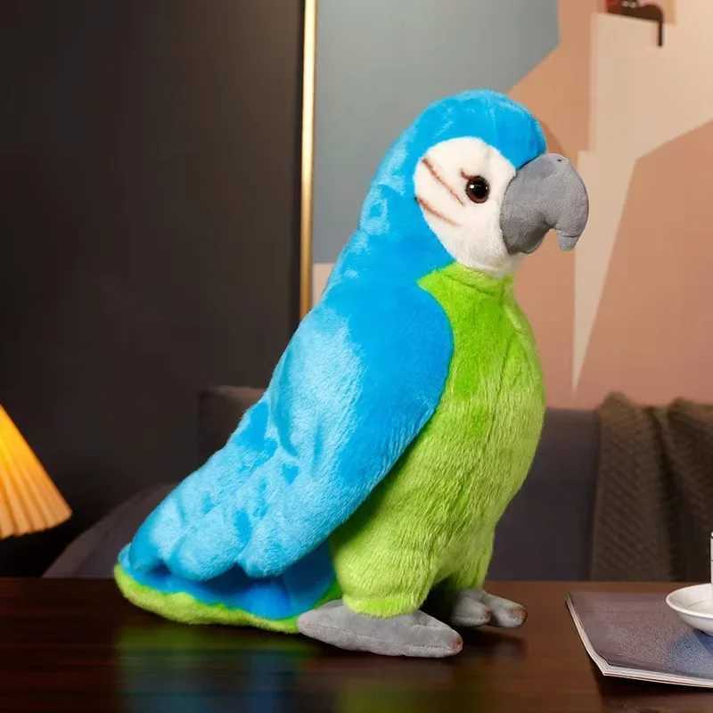 Cute Cartoon Bird Simulation Colorful Parrot Plush Toy Homdecor Stuffed Dolls Soft Animal Dolls Gift for Kids C250925