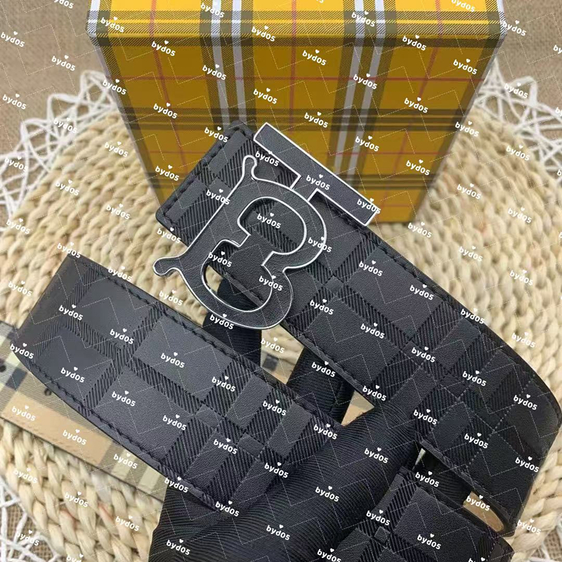 Mens Luxury Designer Belt For Men And Women With Gold Cintura Ceinture Luxe Silver Buckles Striped Double Sided Casual Style Papercut Width 3.8cm With Origina Gift Box