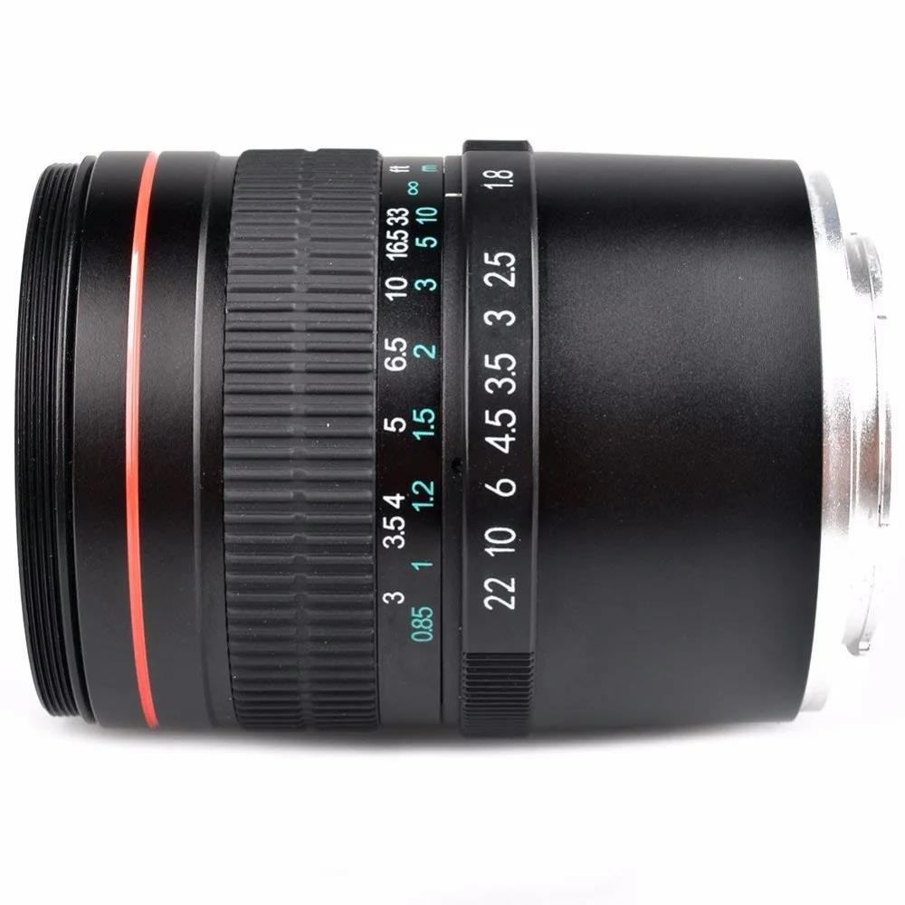 85mm F1.8 Manual Focus Portrait Lens Compatible with Full Frame & APS-C Cameras for Canon EOS Rebel EF/EF-S RF Mount Sony Alpha NEX E mount FE Nikon F