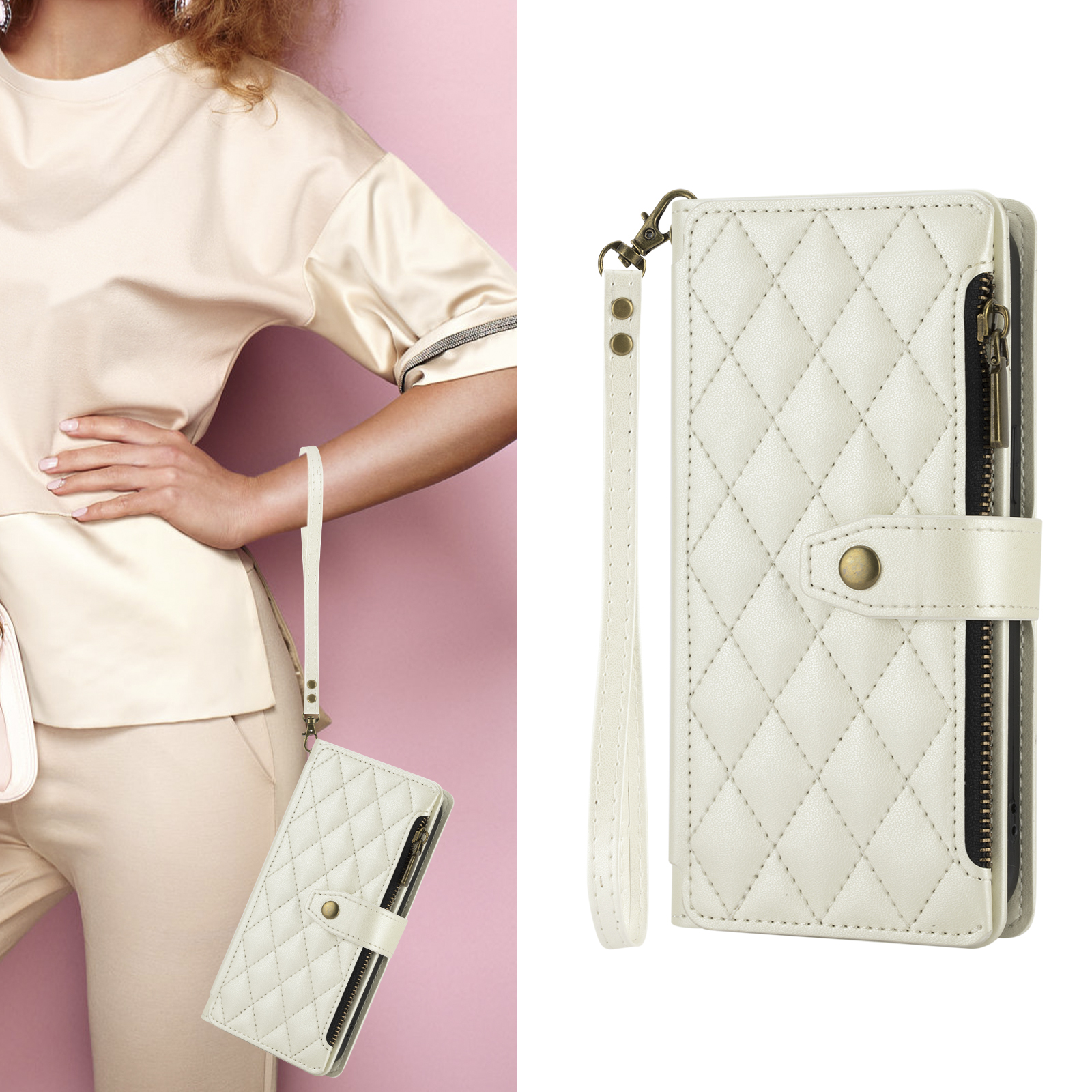 Sleek Desktop Docking Station with Convenient Accessories Area