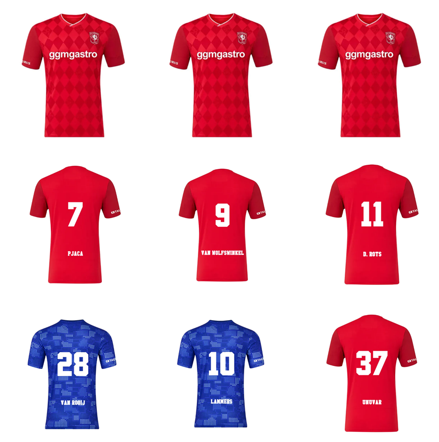 25 26 FC Twente Soccer Jerseys 2025 2026 VAN WOLFSWINKEL UNUVAR PJACA Football Shirts D.ROTS HLYNSSON ZERROUKI VAN ROOIJ football kits LAMMERS BOOTH Men Kids Kit Socks
