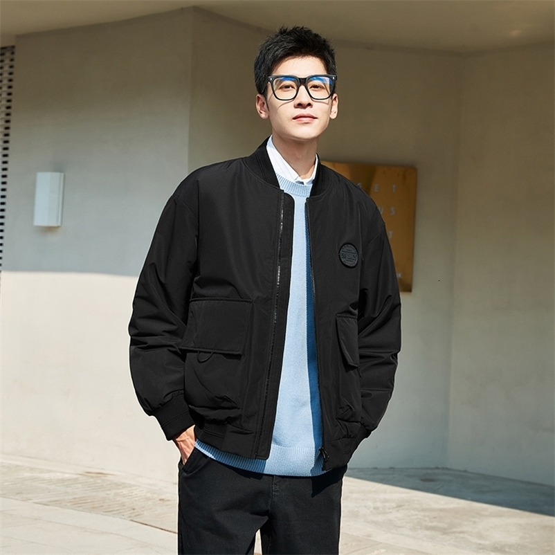 Men's Jackets Semir Cotton Coat Padded Men Winter Coat Loose Three Proofing Technology Baseball Collar Sports Style Handsome Top 230329