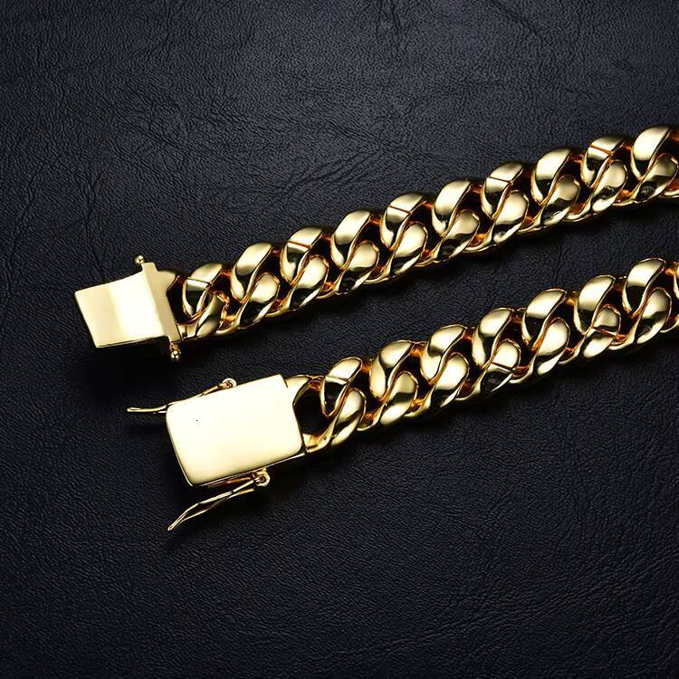 Hip Hop 15mm Cuban Chain Iced Rhinestone Miami Choker CopperSilver Alloy with Gold Plating Fashionable Necklaces Jewelry