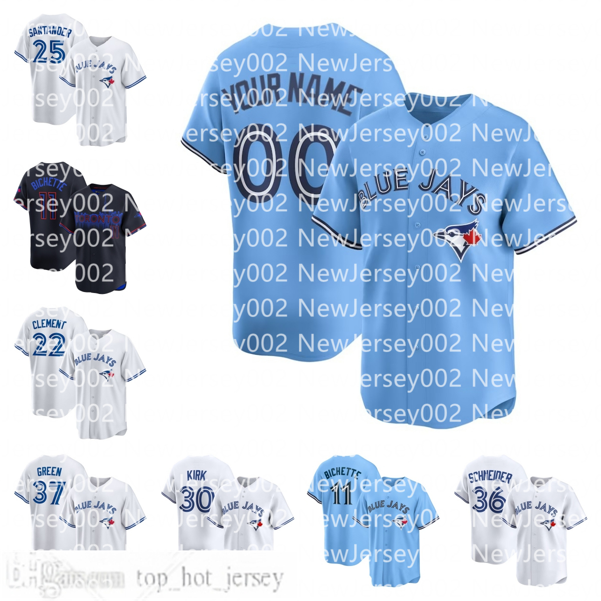 Blue Jays Jersey Vladimir Guerrero Jr. George Springer Bo Bichette Alejandro Kirk Davis Schneider Ernie Clement Max Scherzer Chad Green Baseball Custo
