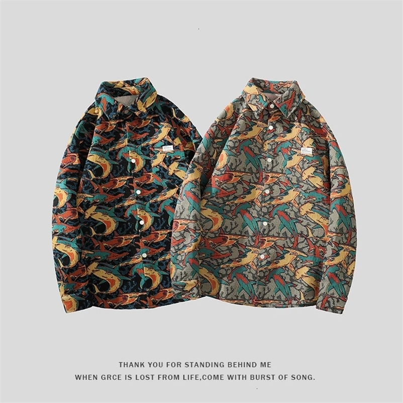 Graffiti Printing American Retro Jacket Men Autumn Trend Heavy Embroidery Casual Jackets Hip-hop Oversizes Man Women Unisex Coat 240530