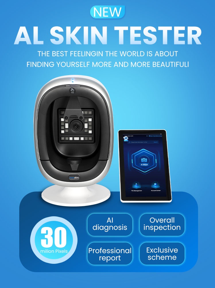New 3D AI Facial Skin Analyzer with 180 Degree Panoramic Shooting, Magic Mirror, Facial Problem Scanner, and Acne Analyzer