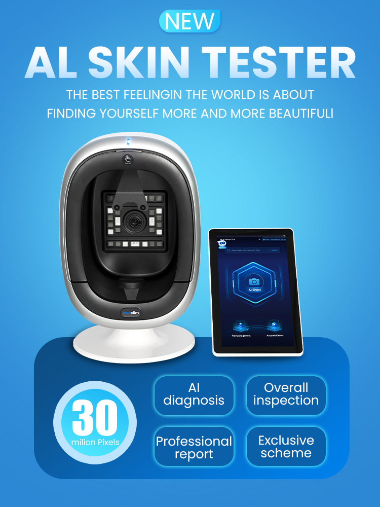 New 3D AI Facial Skin Analyzer with 180 Degree All-Round Shooting Magic Mirror Facial Scanner and Acne Analysis Machine