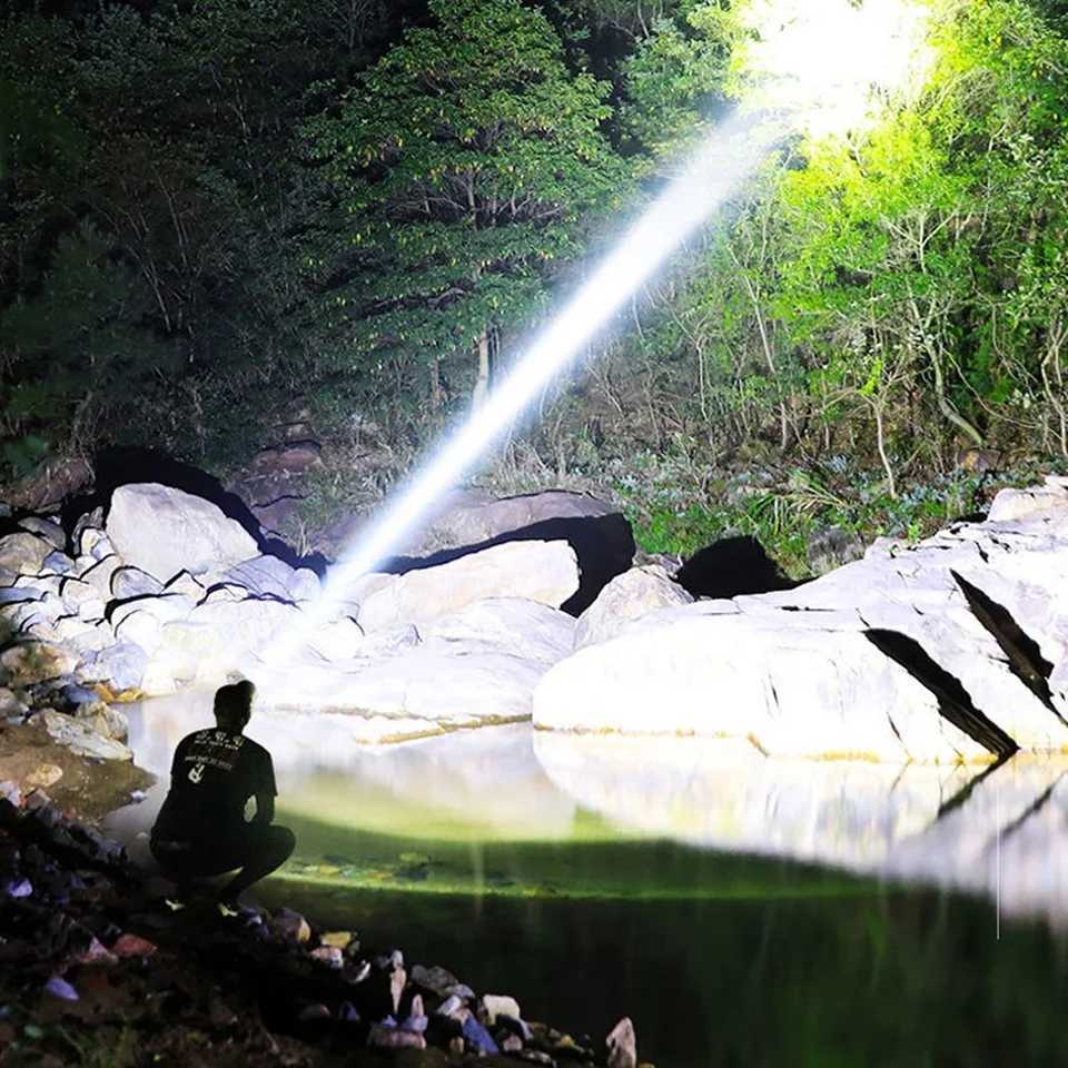 Super Bright Headlamp Sensor LED Headlight Most Powerful Long Range Head Flashlight Work Light USB Rechargeable Fishing Lantern J250925