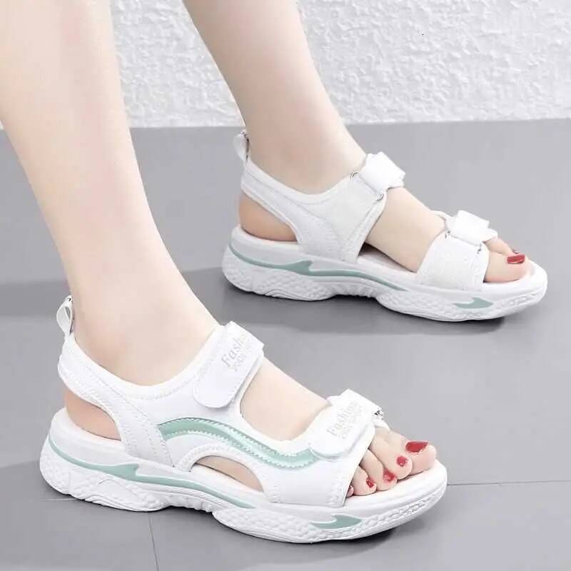 Woman Shoes Outdoor Platform Leather Sandals for Women Beach Daily Vip Chic and Elegant Wholesale Comfortable Summer 2024 H Shoe ddmymonkey